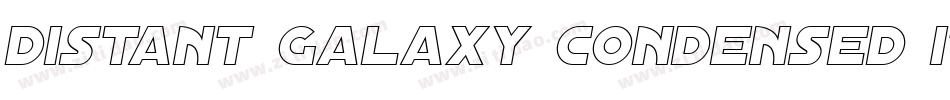 Distant Galaxy Condensed Italic字体转换